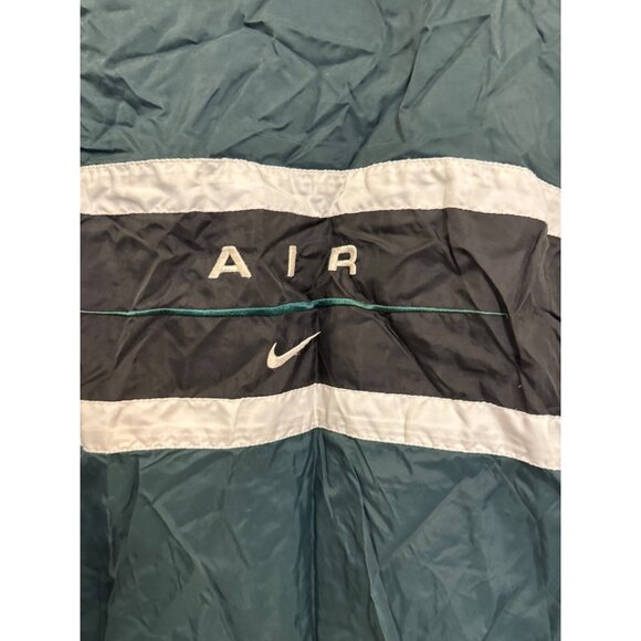 Vintage Nike Windbreaker Jacket Men XL Green Black White Zipper Casual Lightweig - Picture 7 of 12